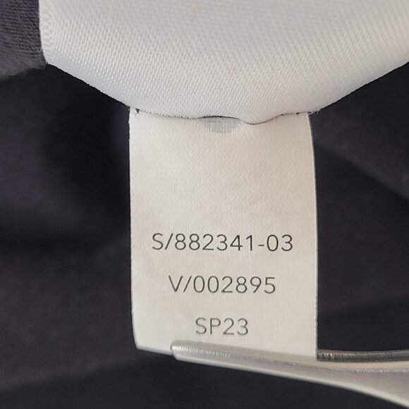 Athleta Black V-Neck Athletic Top Ruched Side Stretch Shirt Womens M - Picture 9 of 10